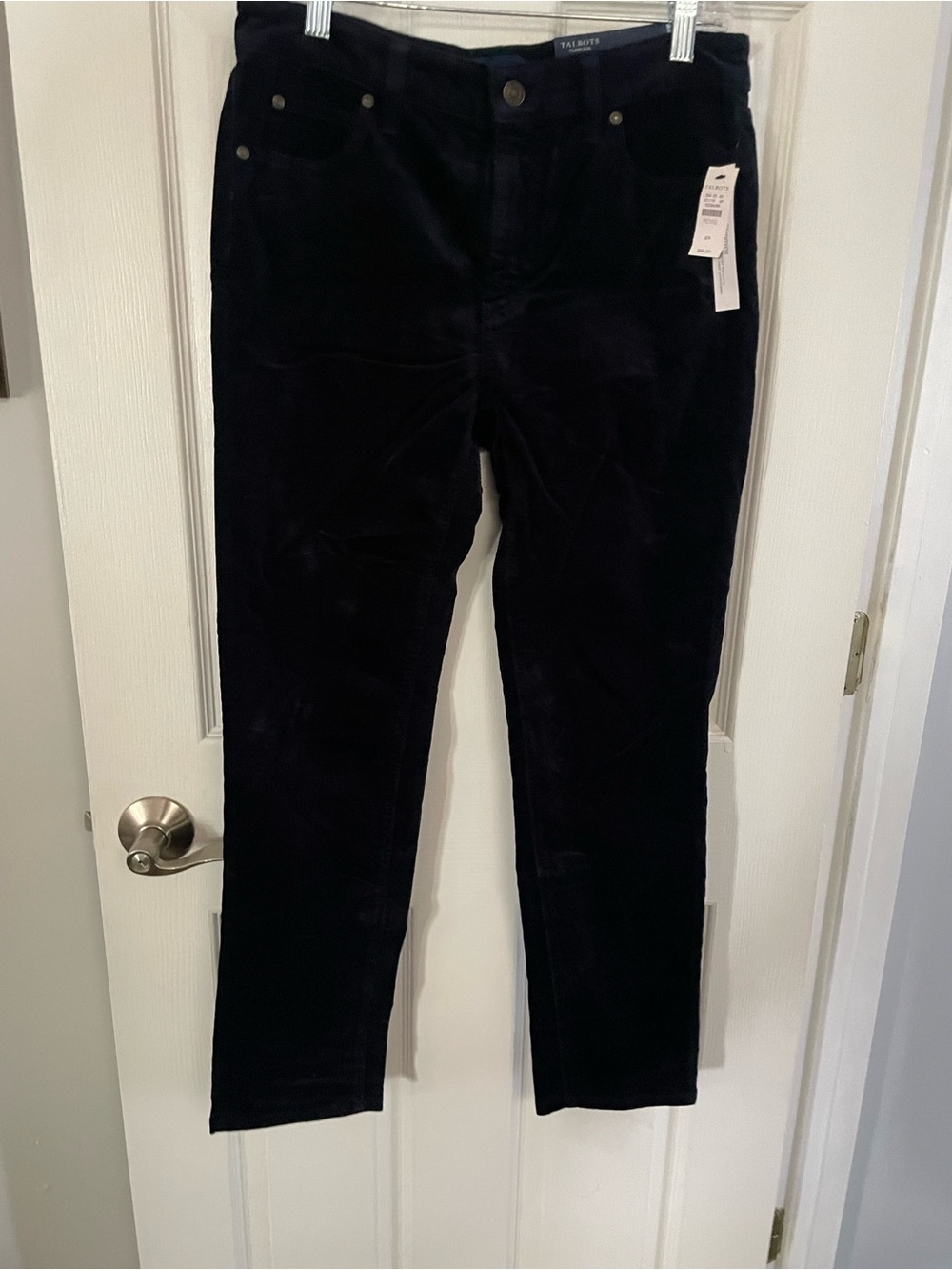 Talbots Petite Black Corduroy Pants